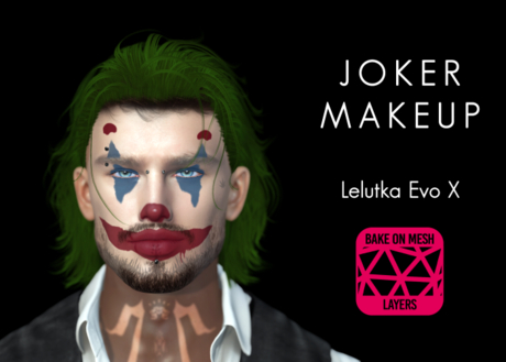 Second Life Marketplace - Joker Makeup EvoX (New!)